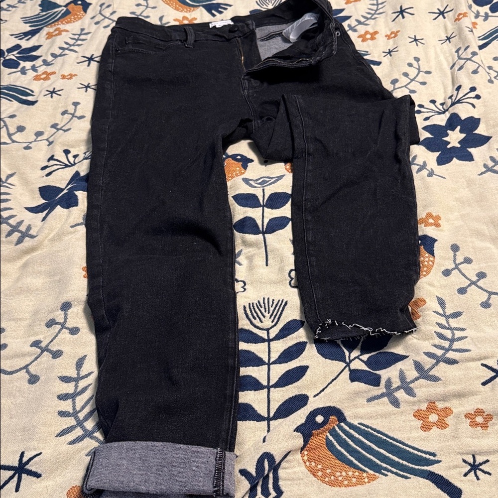 New, No Tags - Good American Good Legs Black Skinny Jeans
